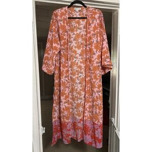 Jessica Simpson Kimono Duster‎ L/XL Dream Chaser EUC Coverup Boho
